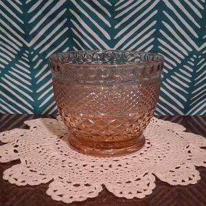 Vintage Pink Glass Bowl